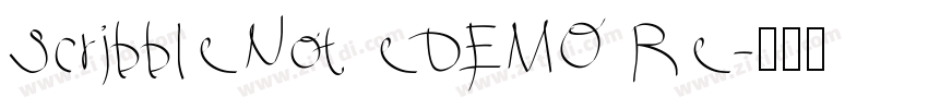 ScribbleNot eDEMO Re字体转换